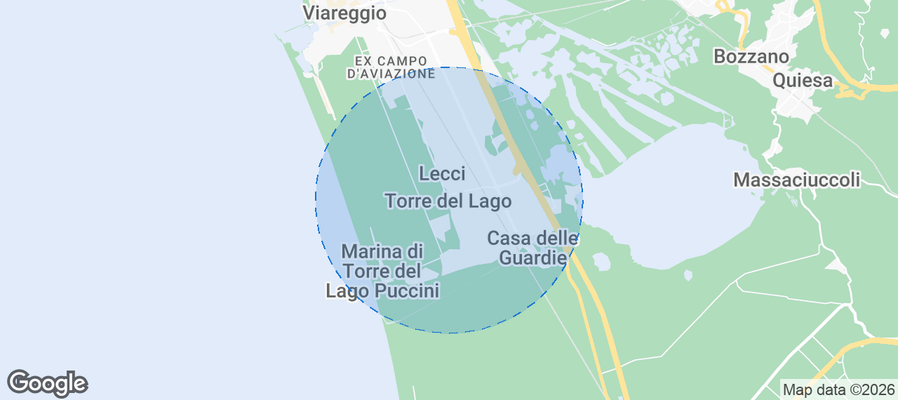 Torre del Lago Airbnb map